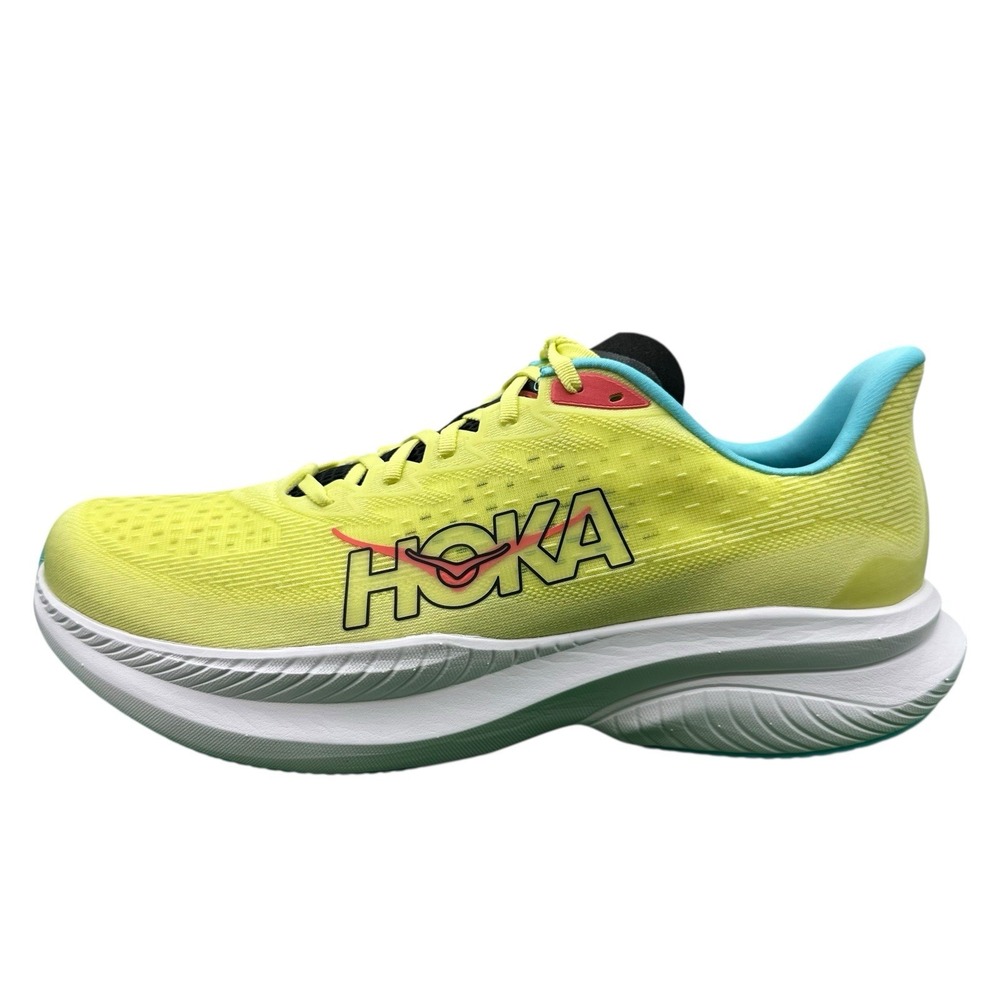 Men's 13 D‎ - Hoka One One Mach 6 Running Shoes Yellow Blue - NEW